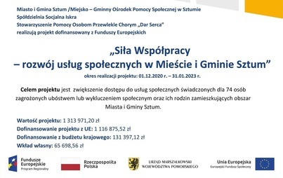 Zdjęcie do Rusza kolejna edycja wsparcia mieszkańc&oacute;w miasta i gminy Sztum.