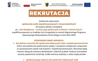 Zdjęcie do Jesteś opiekunem osoby z niepełnosprawnościami? TO WSPARCIE JEST DLA CIEBIE!