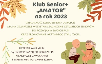 Zdjęcie do Klub Senior + &bdquo;AMATOR&rdquo; zaczyna nowy rok