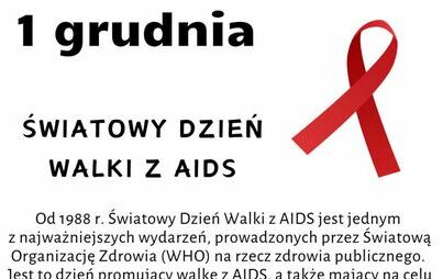 Zdjęcie do Światowy Dzień Walki z AIDS- przyłącz się do akcji.